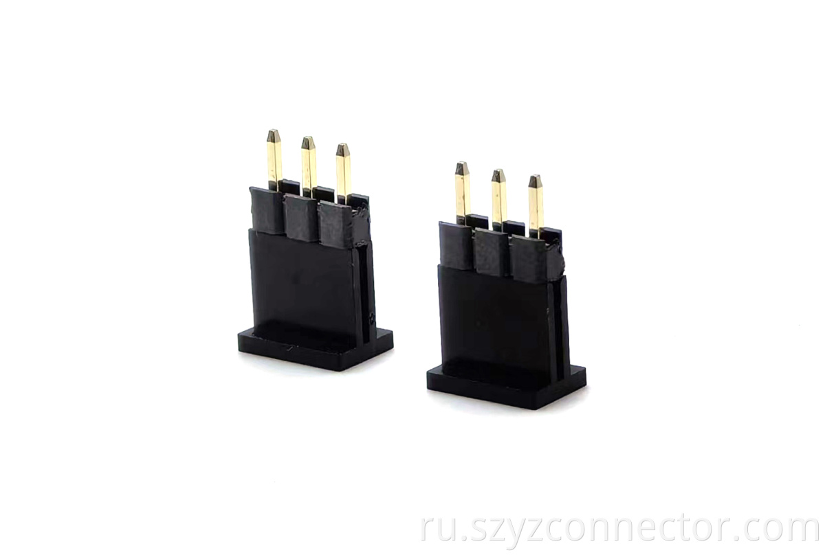 2.54mm Pitch Pin header Connector Single Row Straight SQ0.64mm H:2.5mm 1*3P